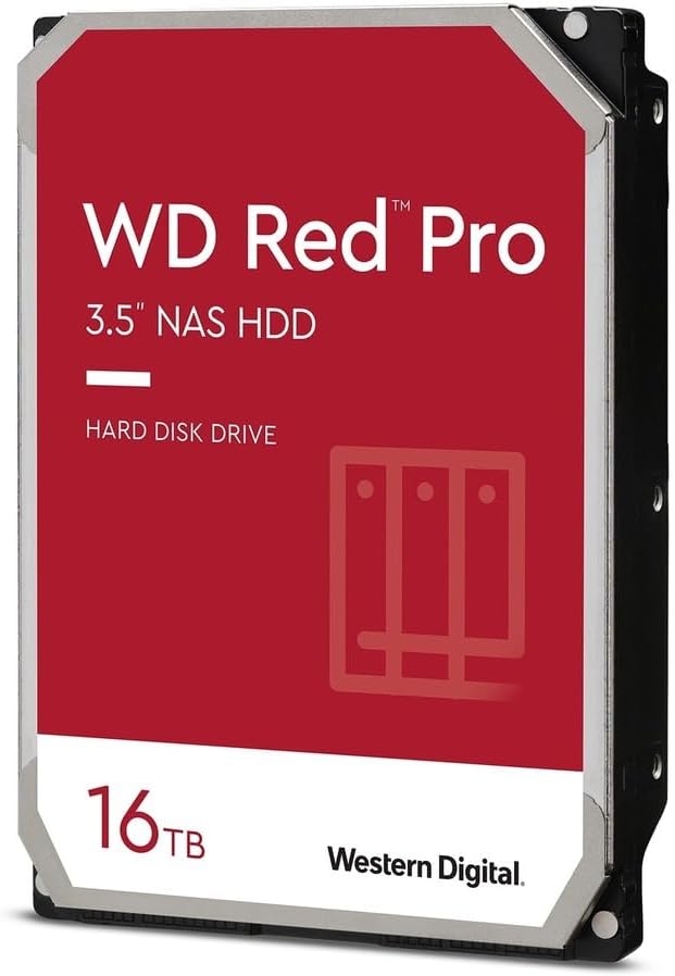 Western Digital 16TB WD Red Pro NAS Internal Hard Drive HDD - 7200 RPM, SATA 6 Gb/s, CMR, 512 MB Cache, 3.5" - WD161KFGX - Image 2